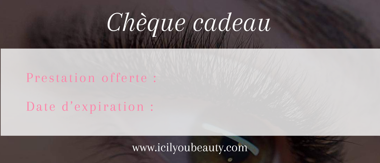 Bon cadeau - Extensions de cils